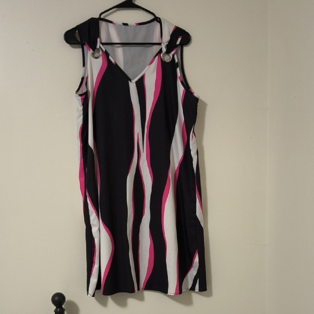 Stylish Black and Pink Women's Dress